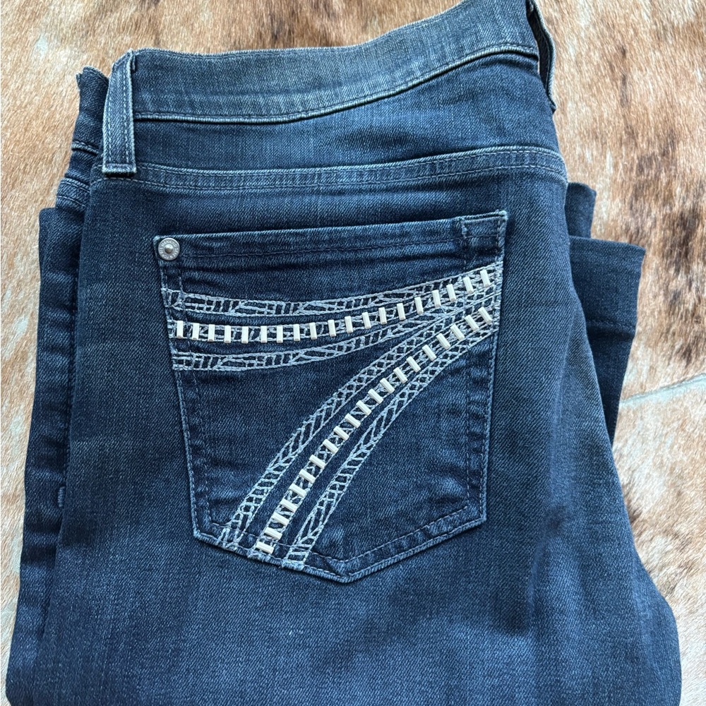 7 For All Mankind Dark Blue Flare Jeans